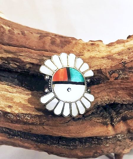 Rings: J1568 Zuni Sun Face Ring